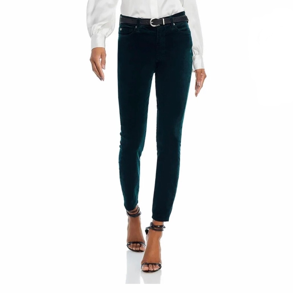 Seven7 For All Mankind Teal Corduroy Stretch Skinny Jeans Womens Size 31 Casual